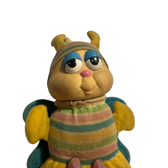 3 VTG 80s Playskool 11” GloWorm Nightgown Stars & GlowBug - Picture 15 of 16